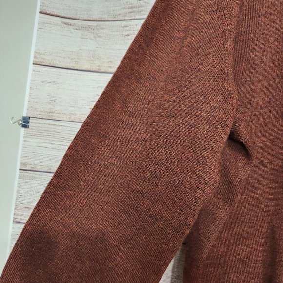 Viyella V-Neck Merino Wool Sweater Long Sleeve Brown Men's Size XXL - Picture 13 of 14